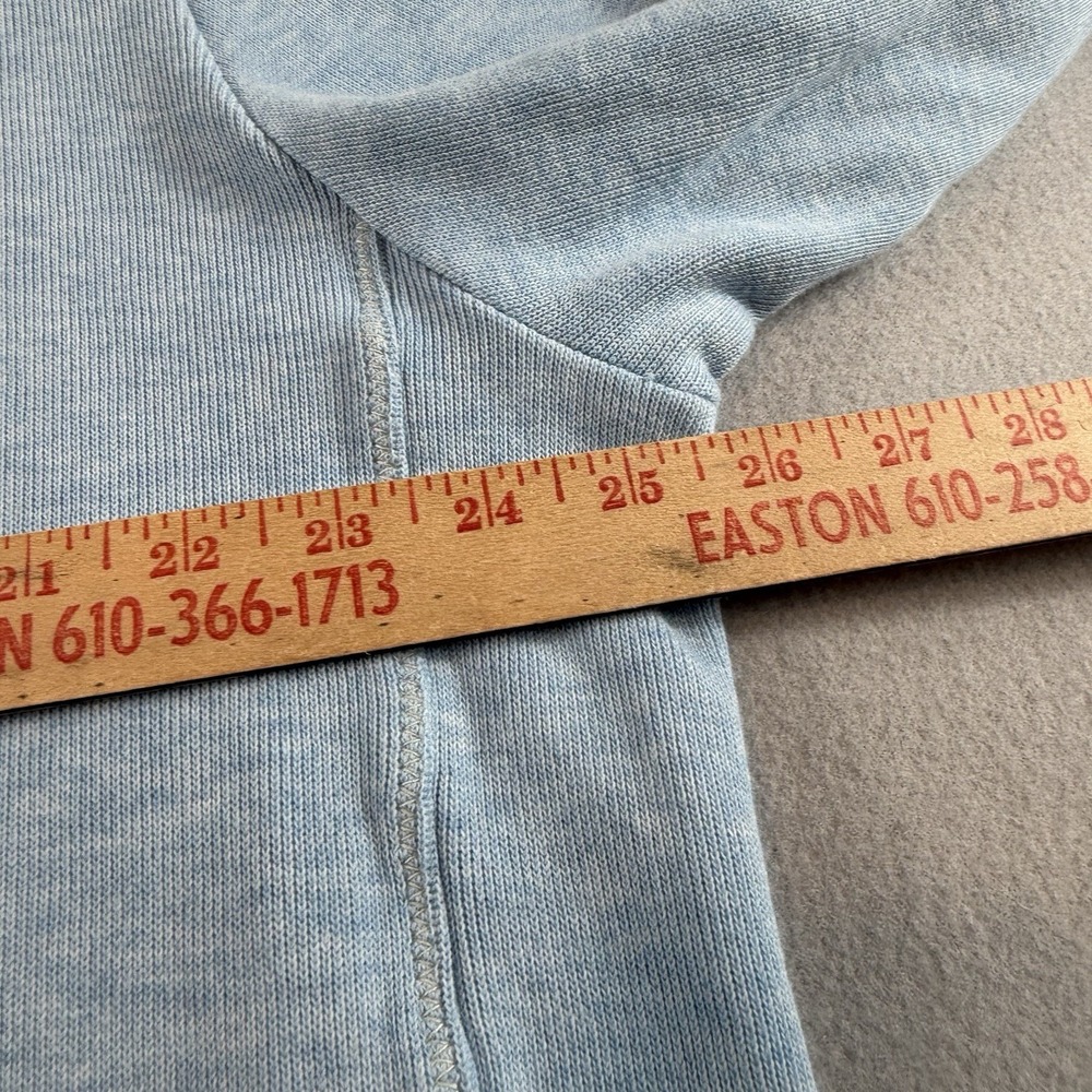 Tommy Bahama Mens XL Tall Blue Quarter Zip Pullover Sweatshirt Cotton - Picture 7 of 12
